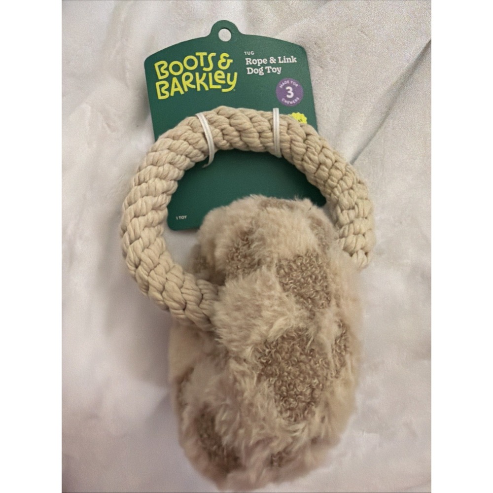 New BOOTS & BARKLEY. Donut Dog Toy Rope And Link Dog Toy